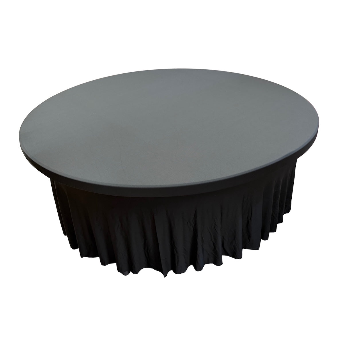 Spandex para Mesa Redonda de 1.80mt con Pliegues