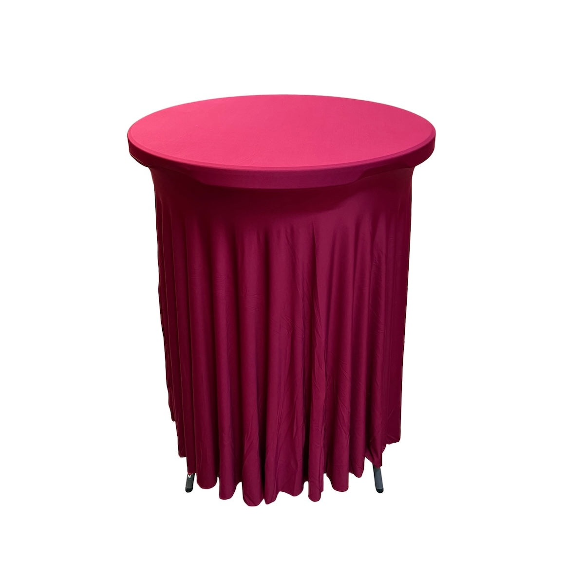Spandex para Mesa de Cocktail con Pliegues