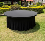 Spandex para Mesa Redonda de 1.80mt con Pliegues