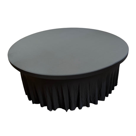 Spandex para Mesa Redonda de 1.80mt con Pliegues
